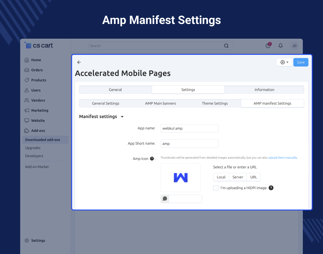 CS-Cart Accelerated Mobile Pages