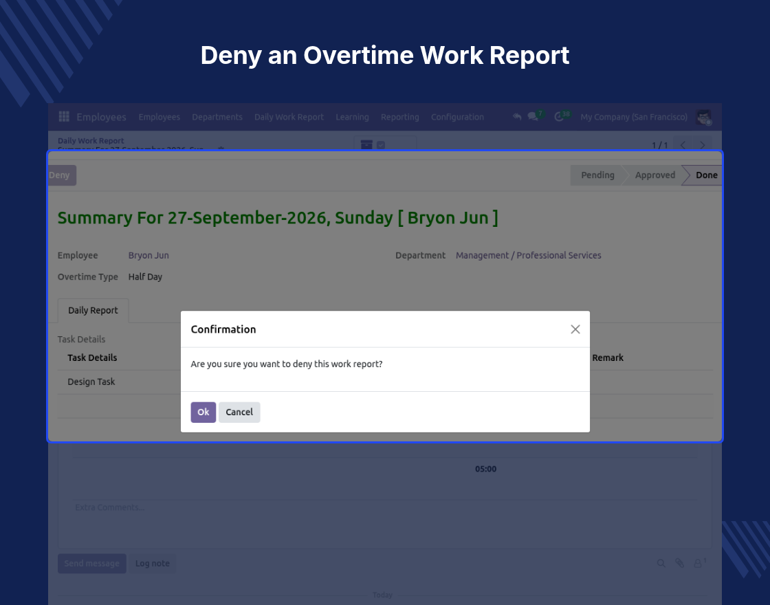 Odoo Employee Overtime Based On Work Reports