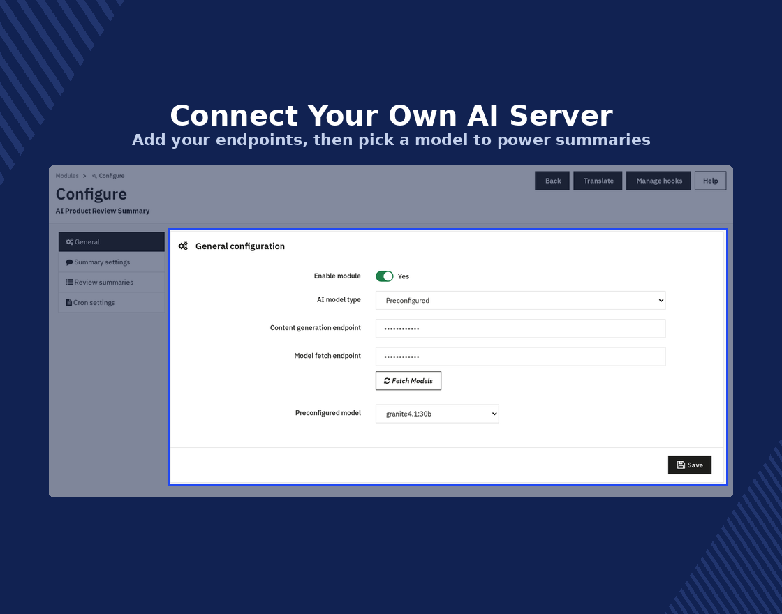 PrestaShop AI Product Review Summary