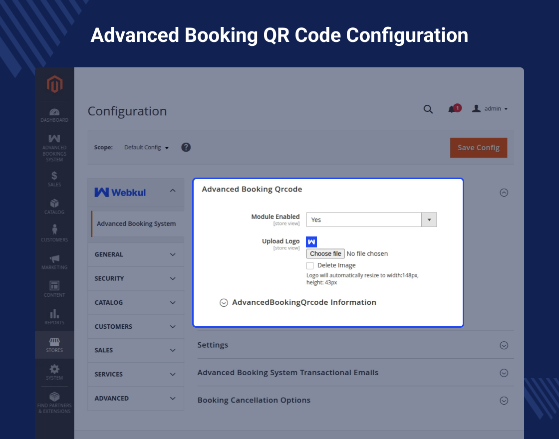 Magento 2 Reservation Booking QR Code 