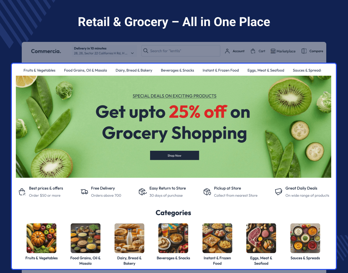 Bagisto Marketplace Quick Commerce