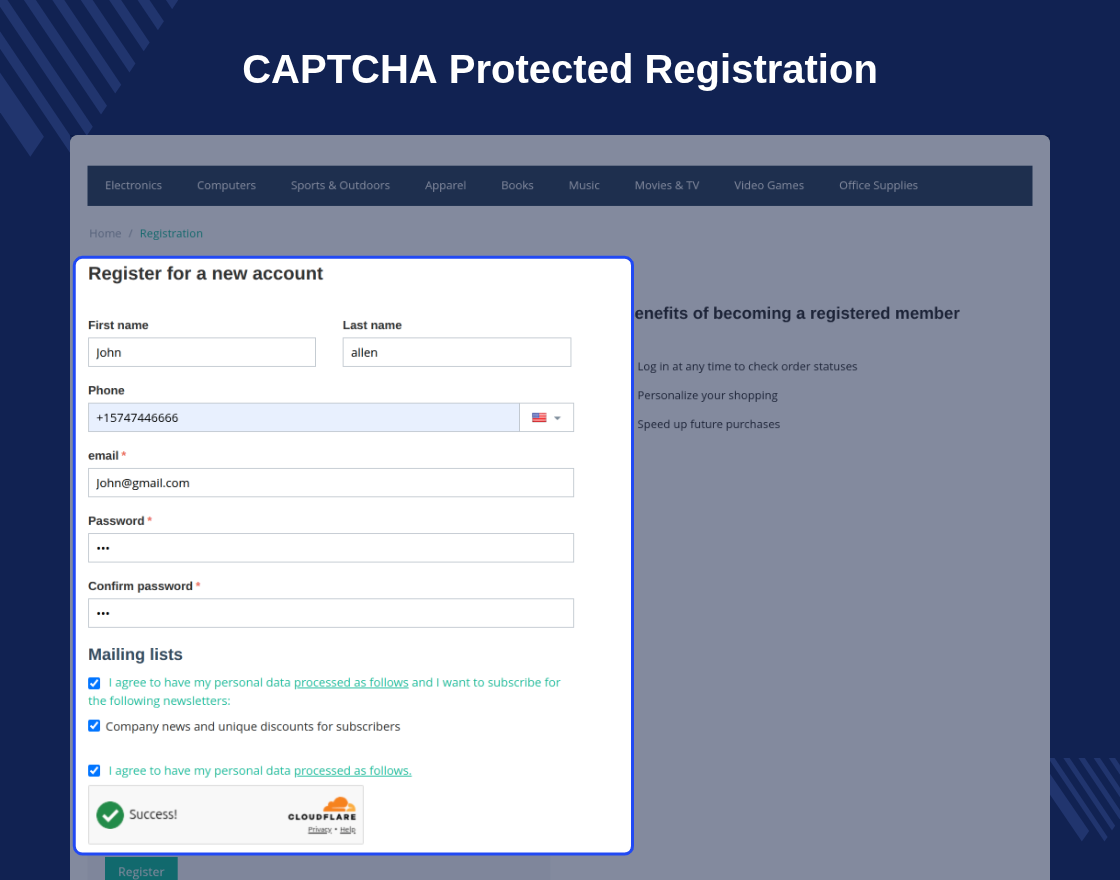 CS-Cart Cloudflare Turnstile CAPTCHA 