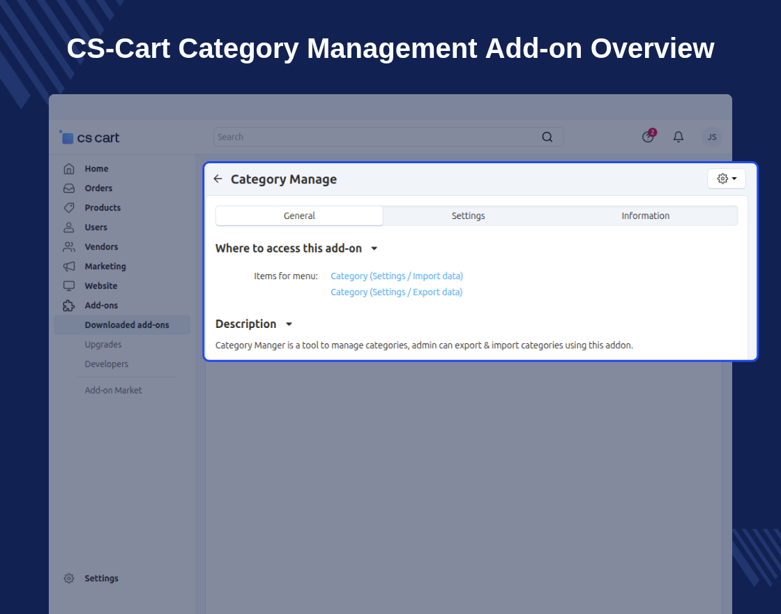 CS-Cart Category Management