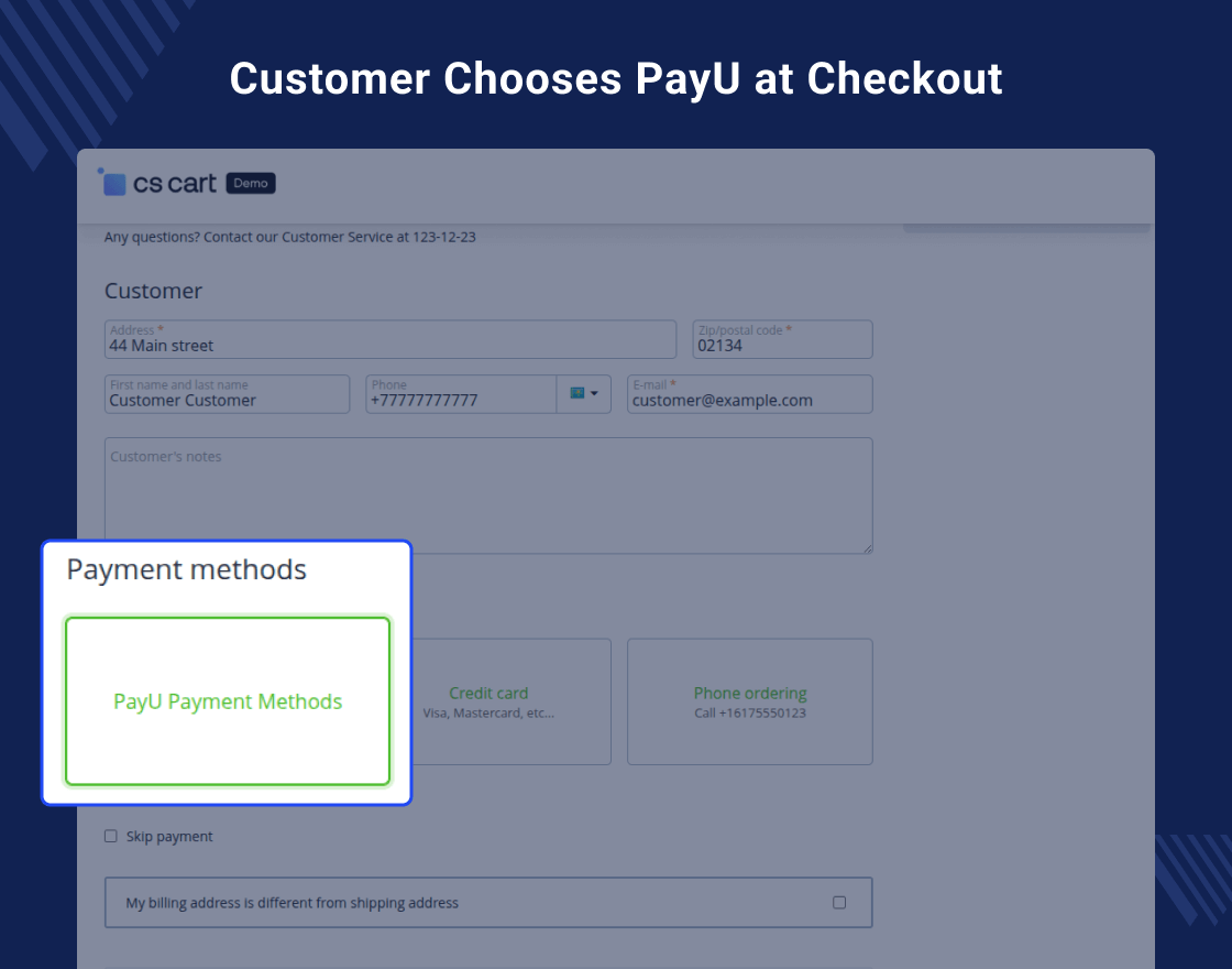 CS-Cart PayU (Europe) Payment Gateway