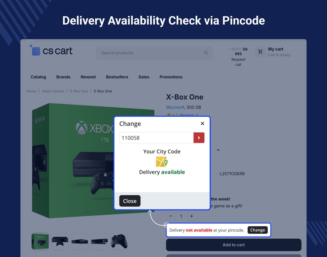 CS-Cart Product Availability By Pincode/Zipcode
