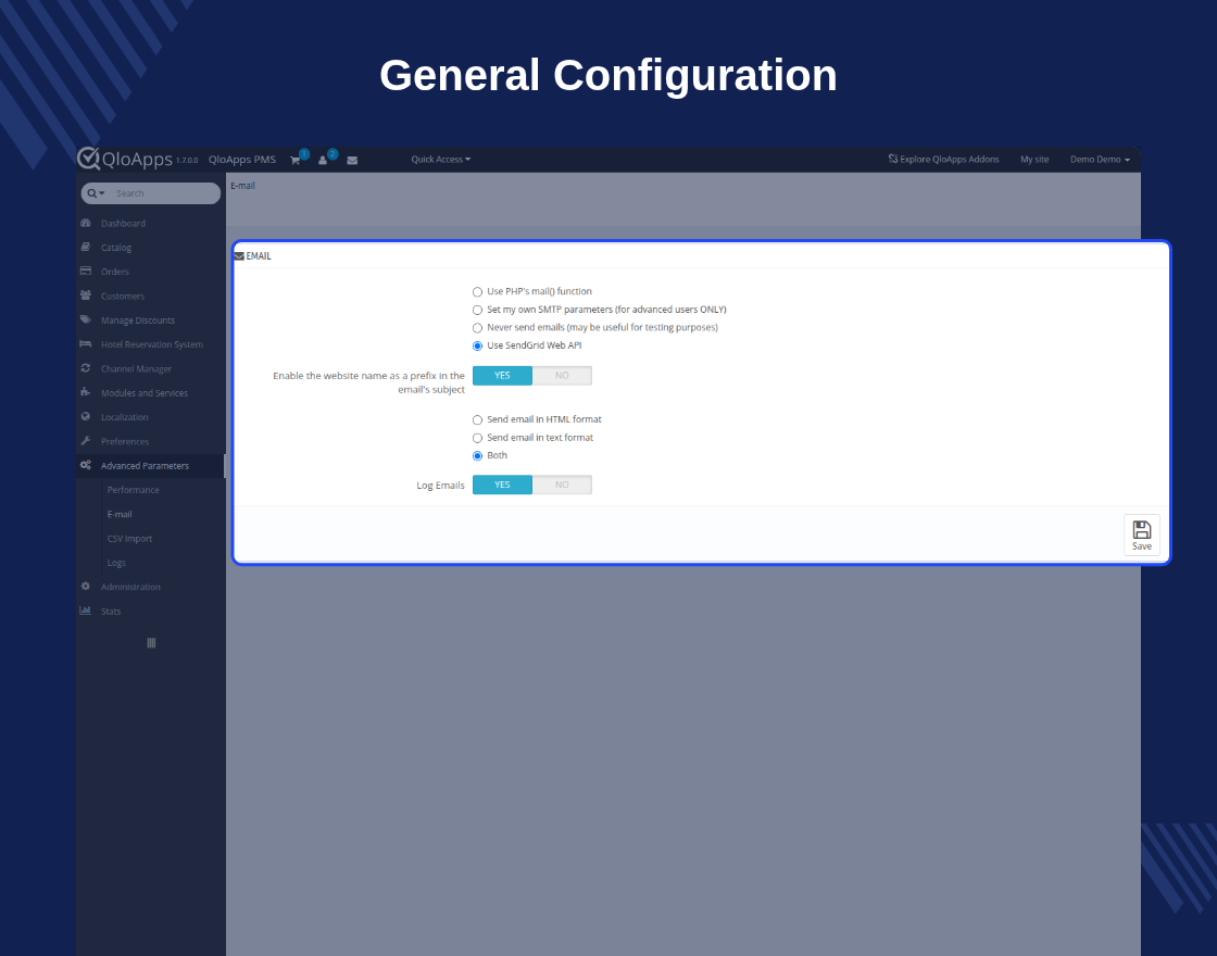 QloApps SendGrid Mail