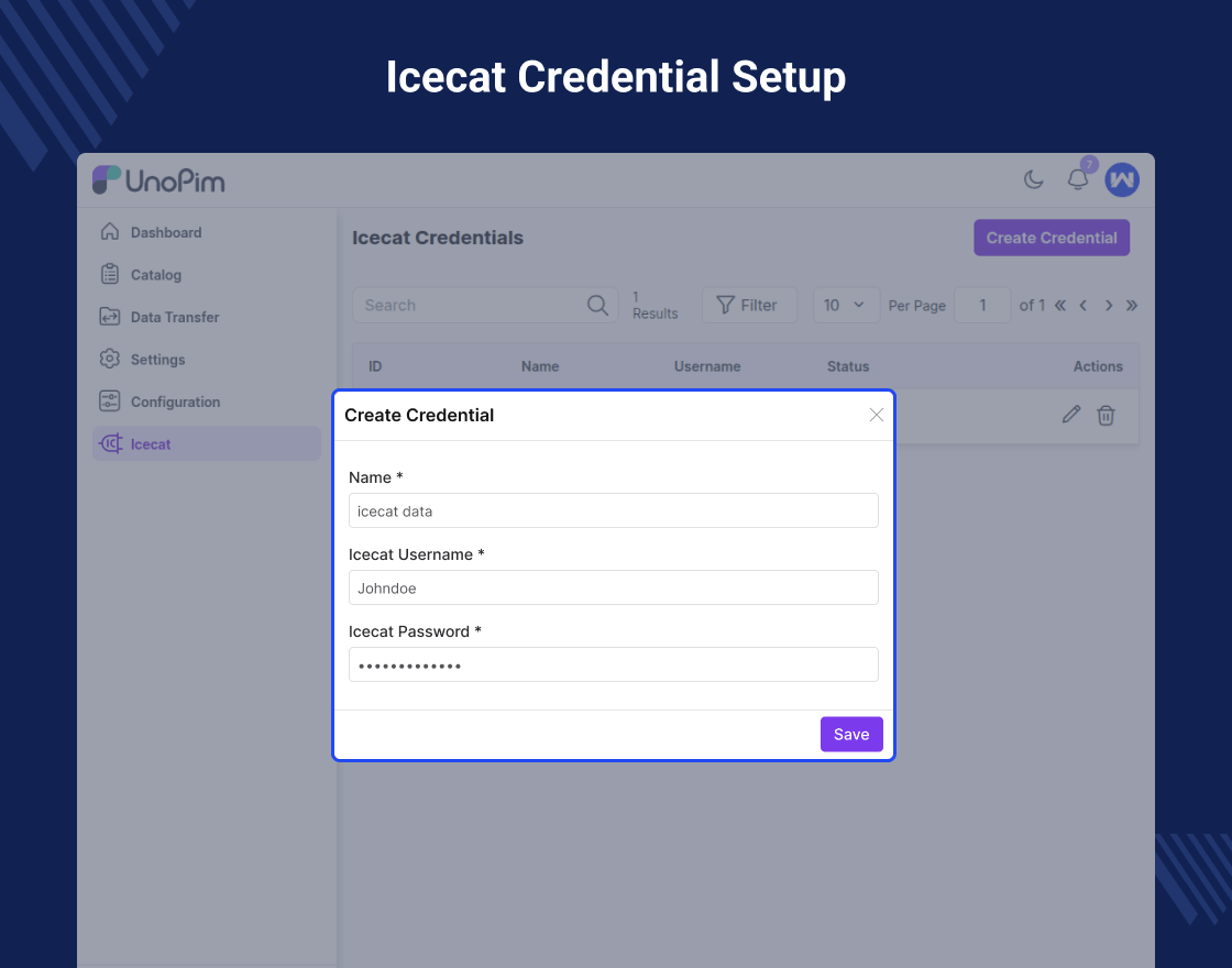 UnoPim Icecat Connector