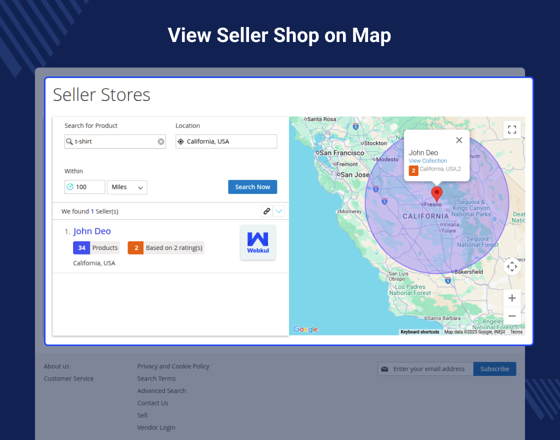 Magento 2 Seller Locator Marketplace Add-on