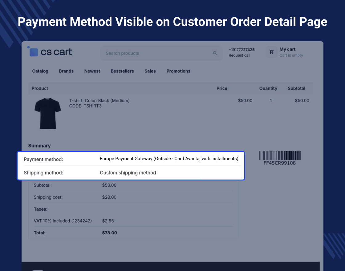 CS-Cart Credit Europe Bank - Virtual POS Payment Integration