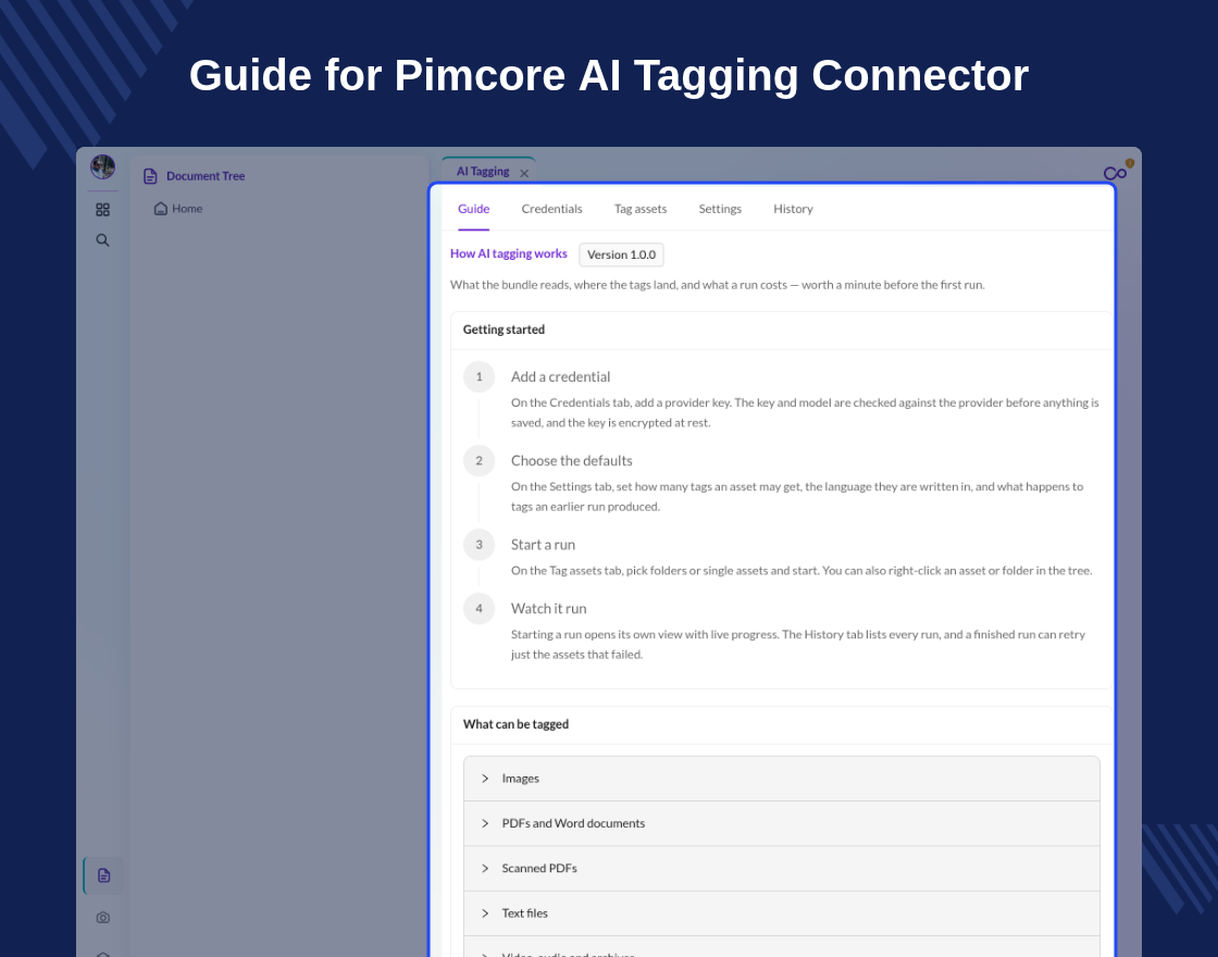 Pimcore AI Tagging Connector