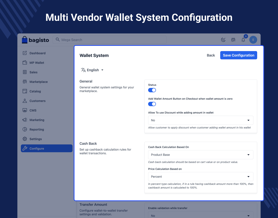 Laravel Multi Vendor Wallet System