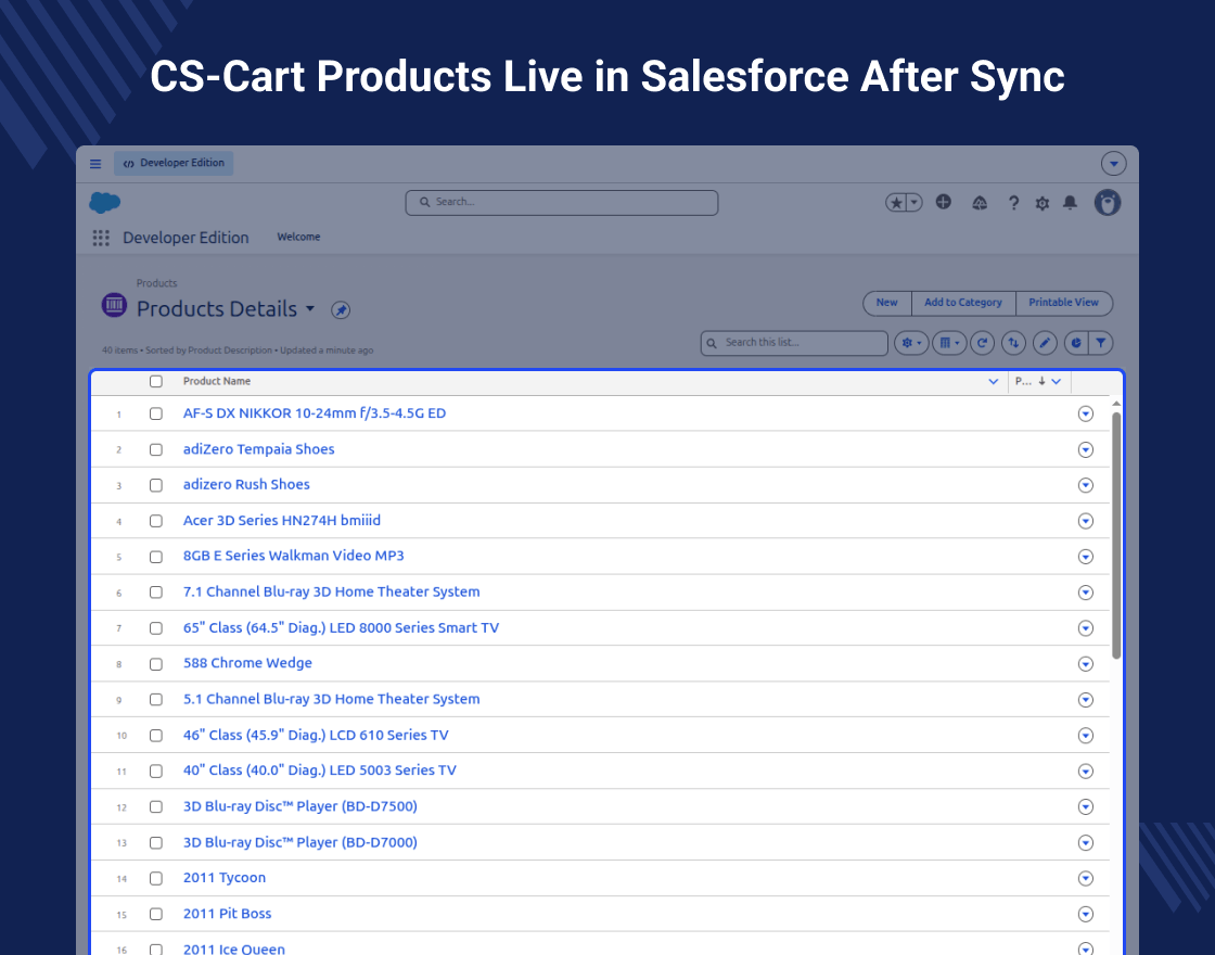 CS-Cart Salesforce Connector
