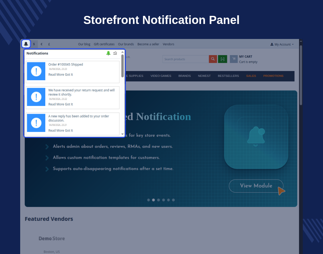 CS-Cart Advanced Notification