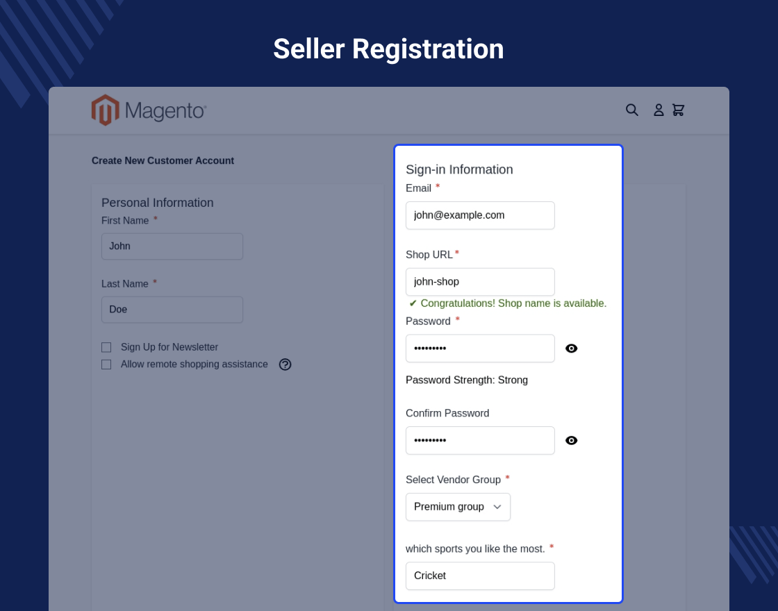Magento 2 Vendor Attribute Manager Marketplace Add-On
