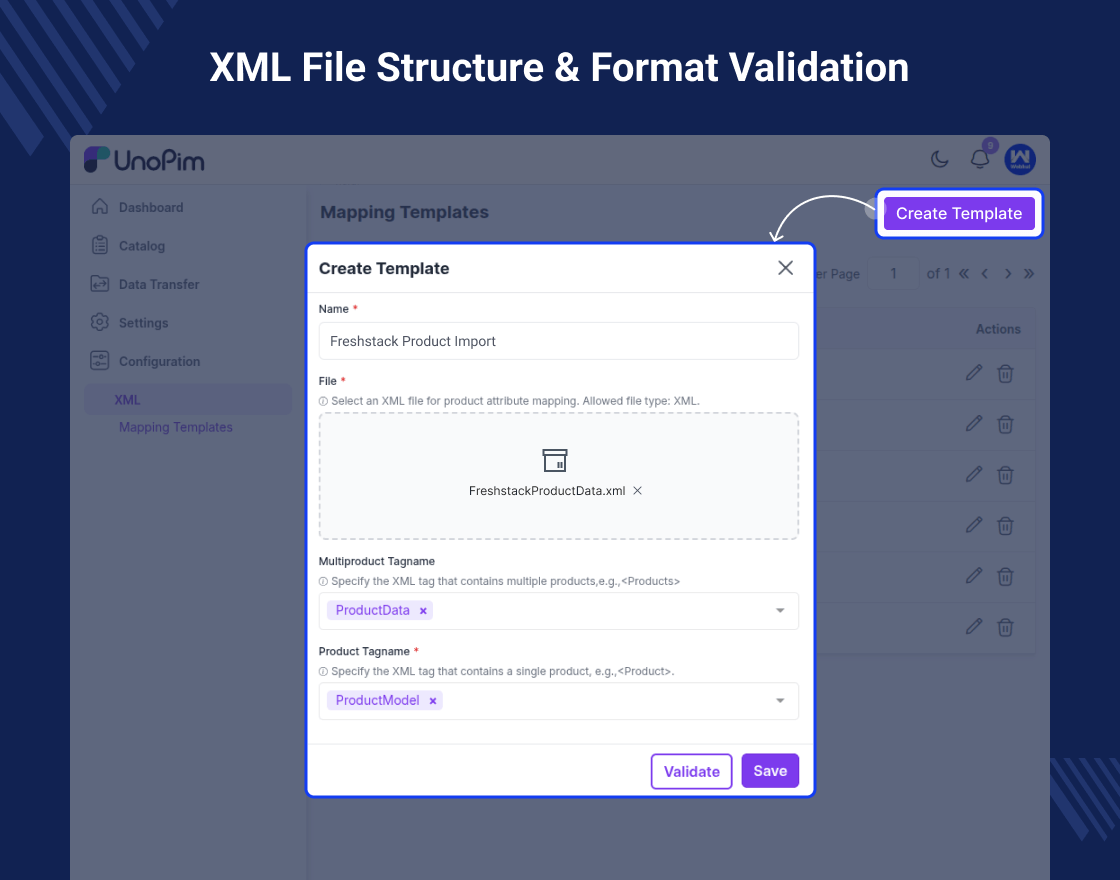 UnoPim XML Connector