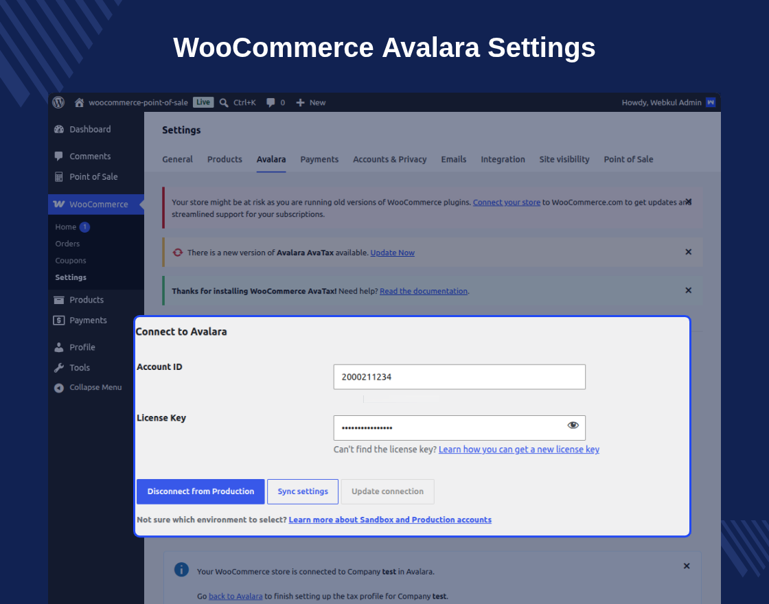 WooCommerce POS Avalara Tax