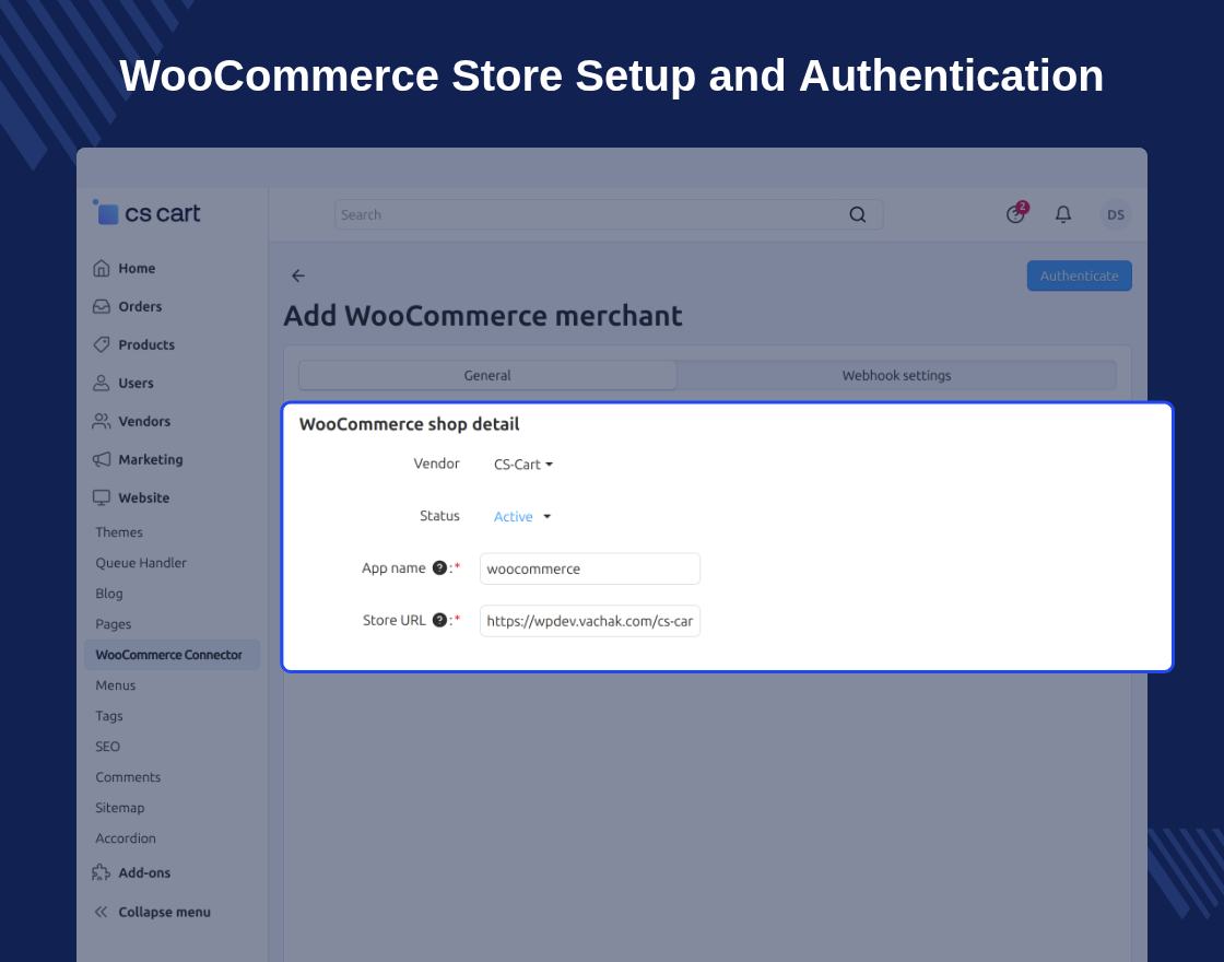 CS-Cart WooCommerce Connector