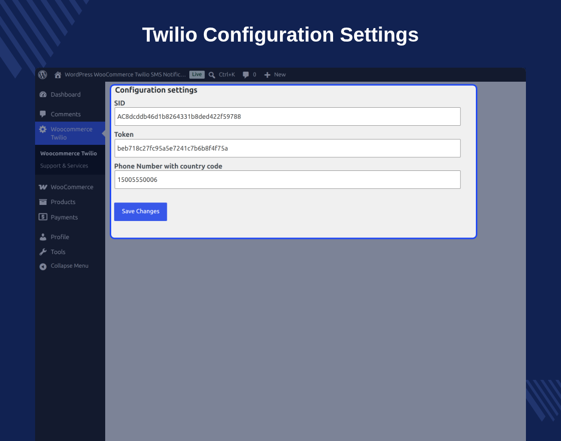 WooCommerce Twilio SMS