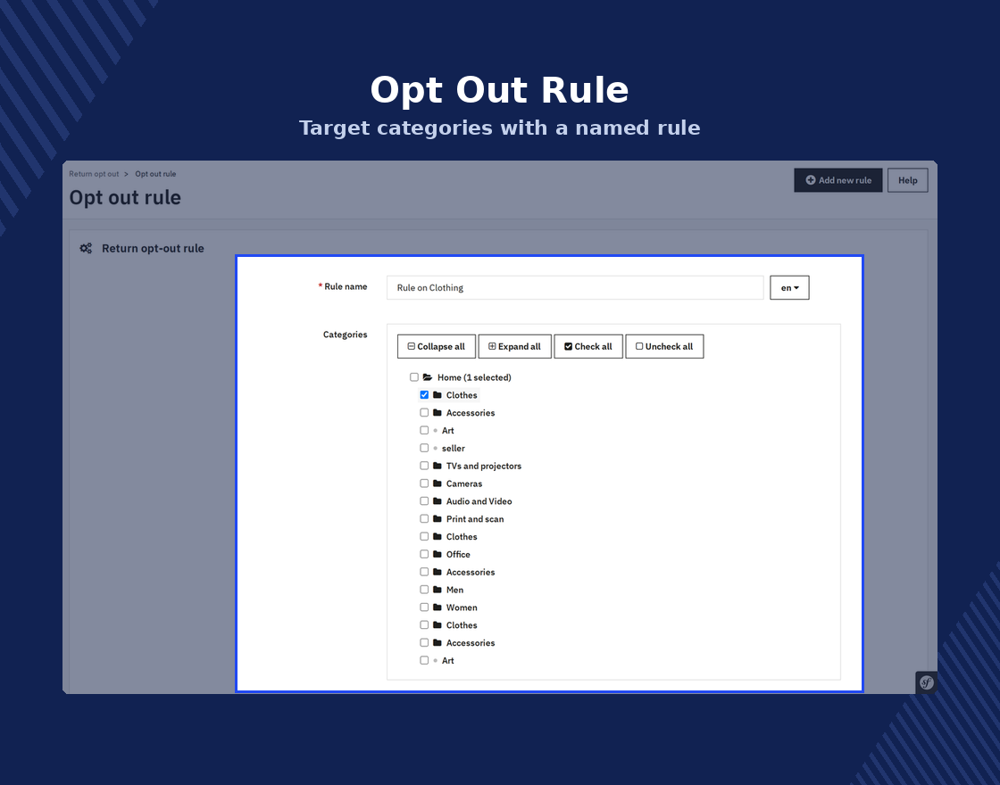 PrestaShop Return Opt-Out Discount