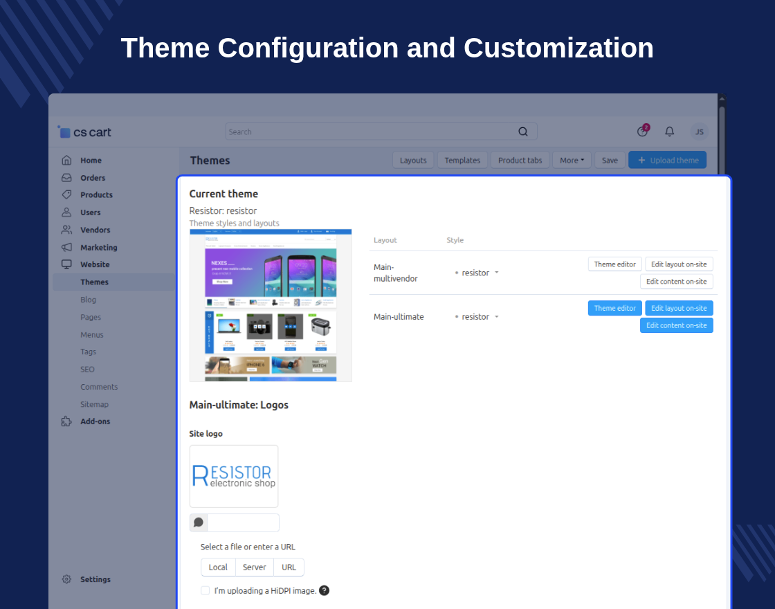 CS-Cart Responsive Theme : Resistor