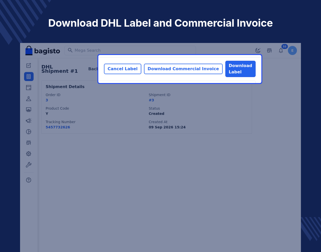 Laravel eCommerce DHL Shipping