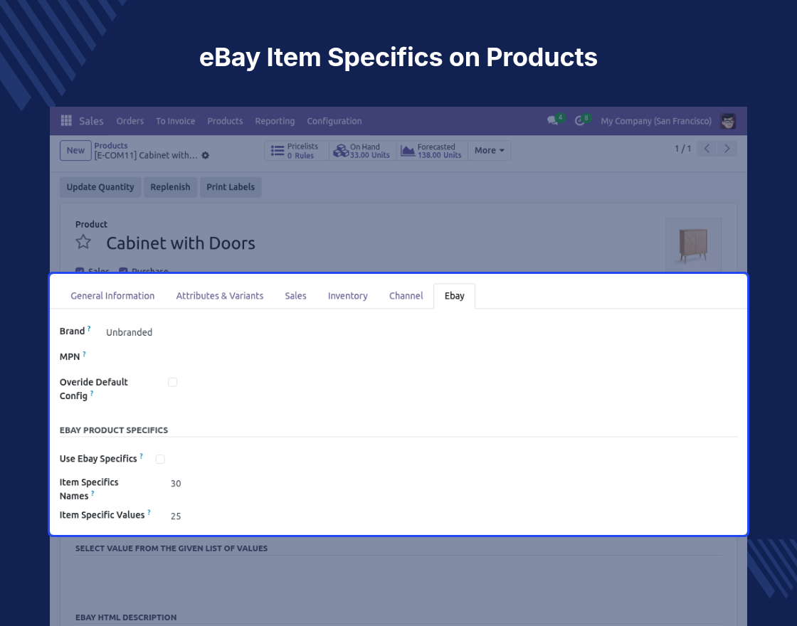 Odoo eBay Connector