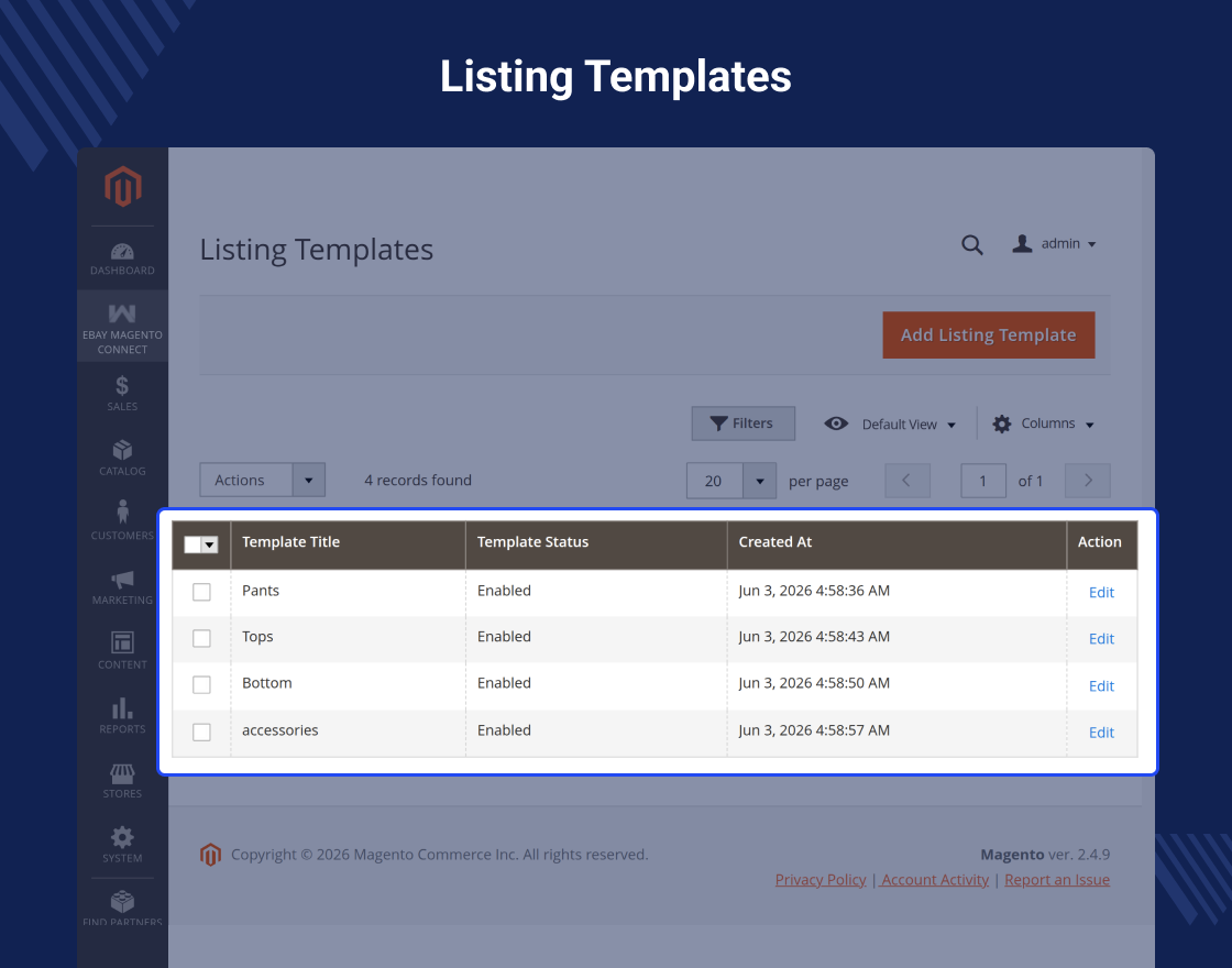 Magento 2 eBay Connector