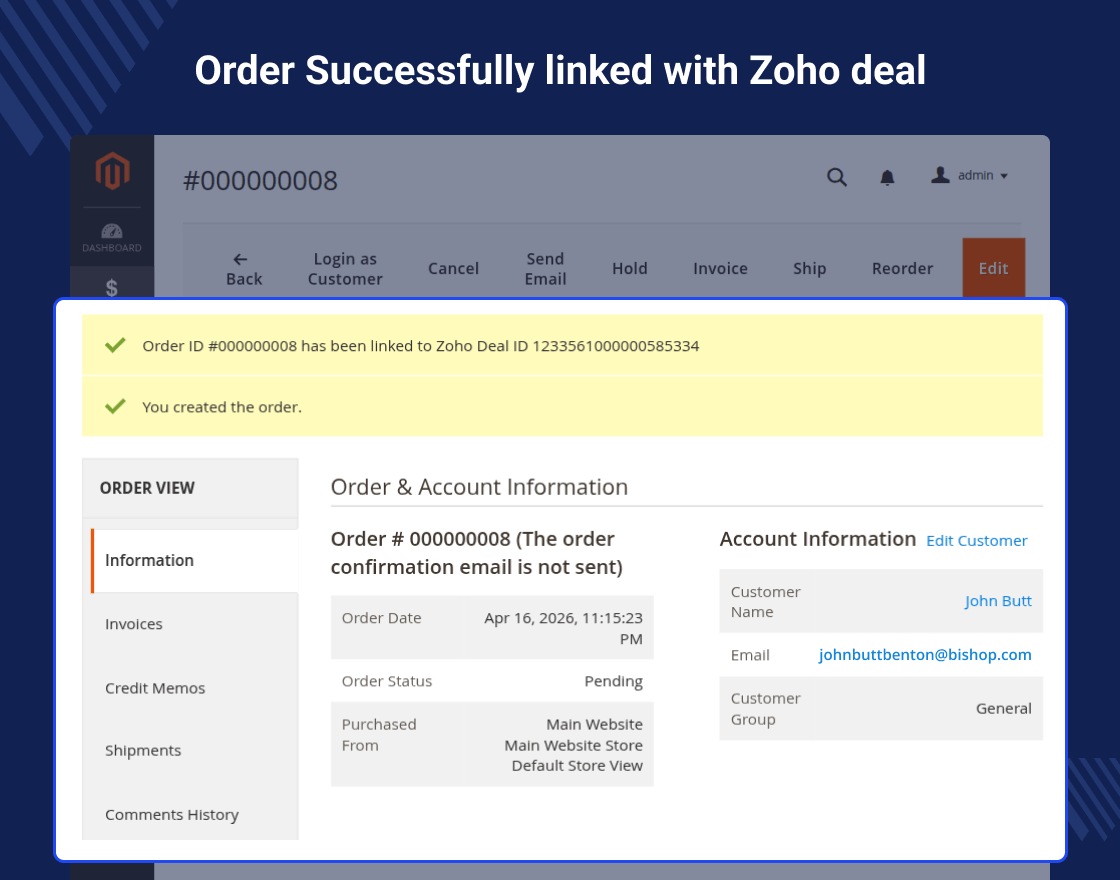  Magento 2 Zoho CRM Integration