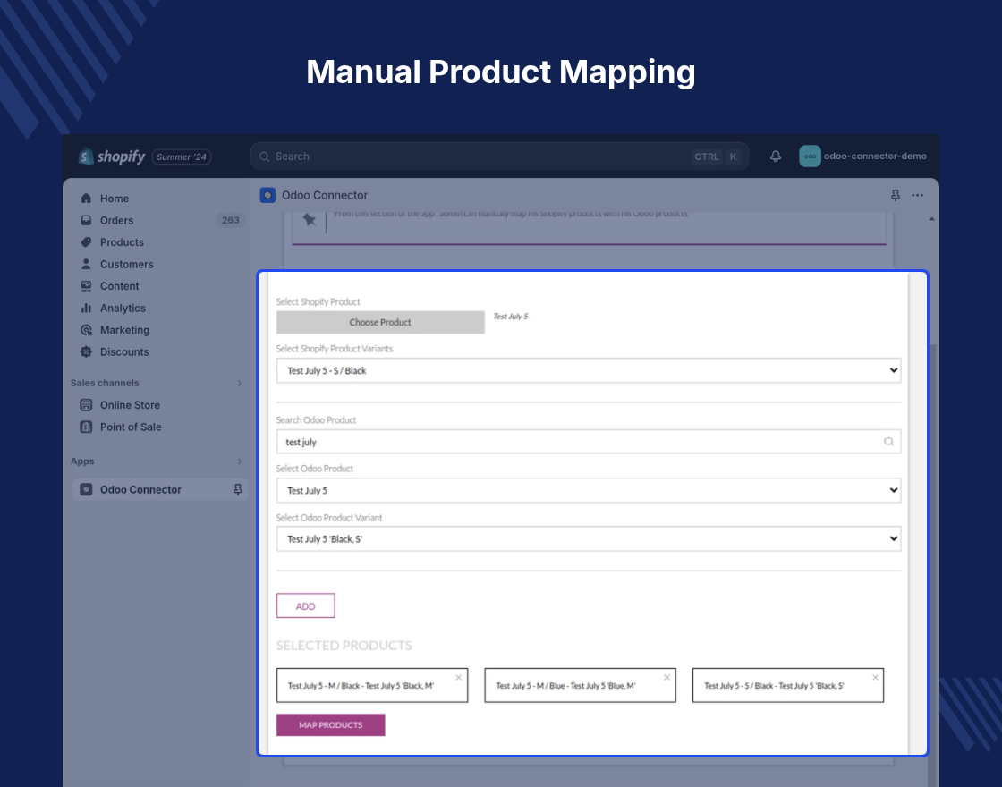 Shopify Odoo Connector