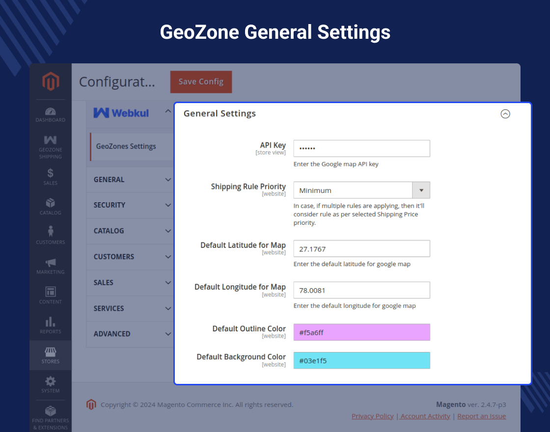 Magento 2 GeoZone Shipping
