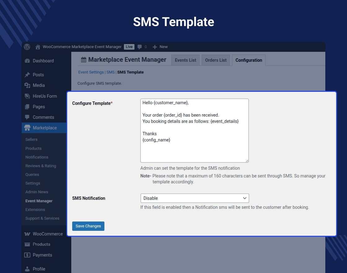 Marketplace Event Manager for WooCommerce