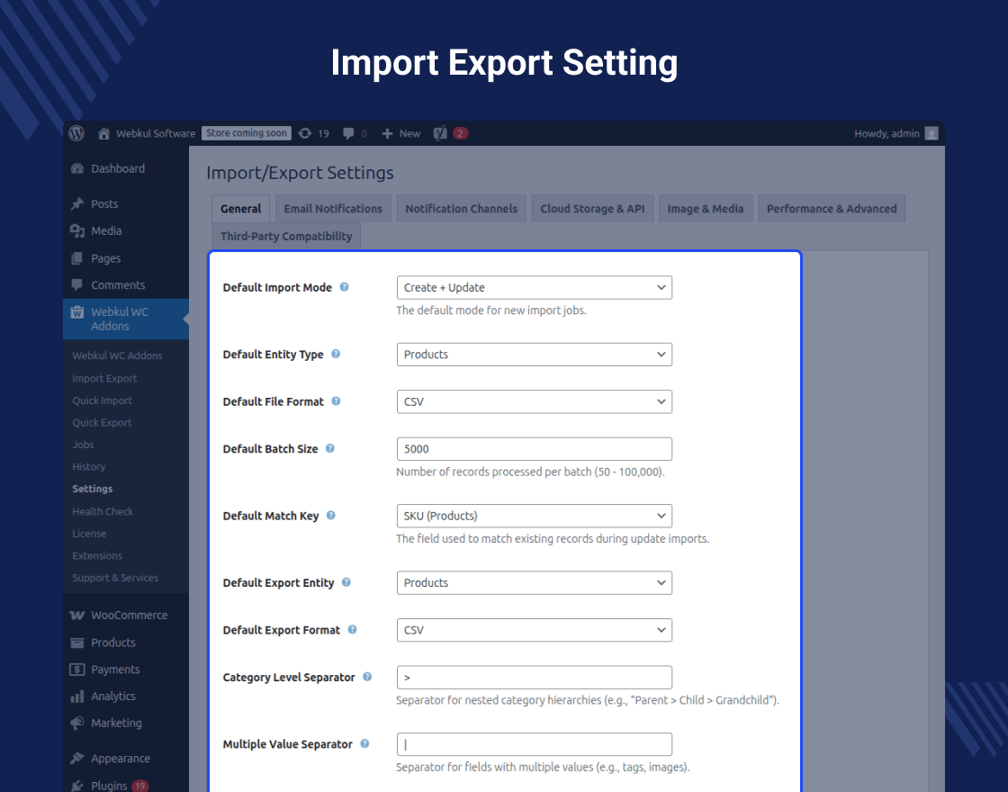 WooCommerce Advanced Import Export