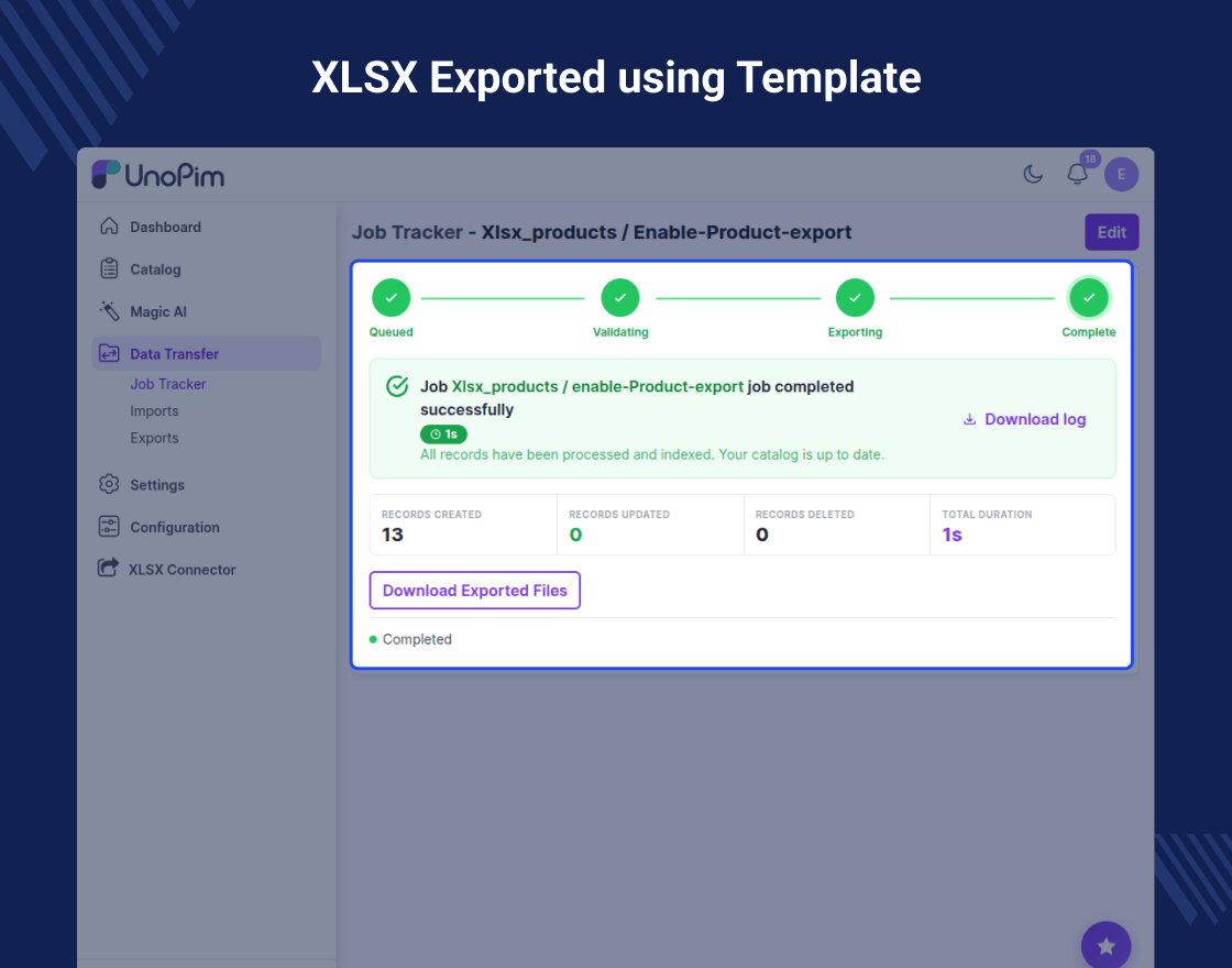 UnoPim Custom XLSX Connector