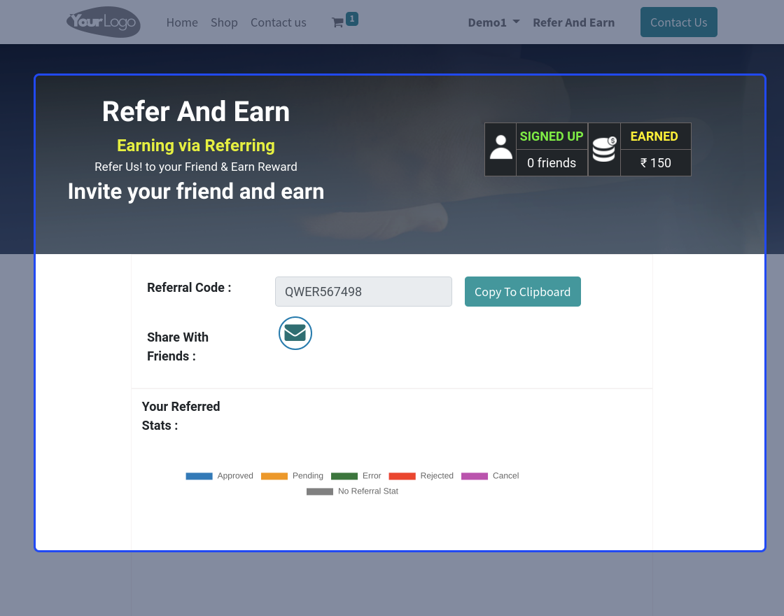 Odoo Website Refer And Earn