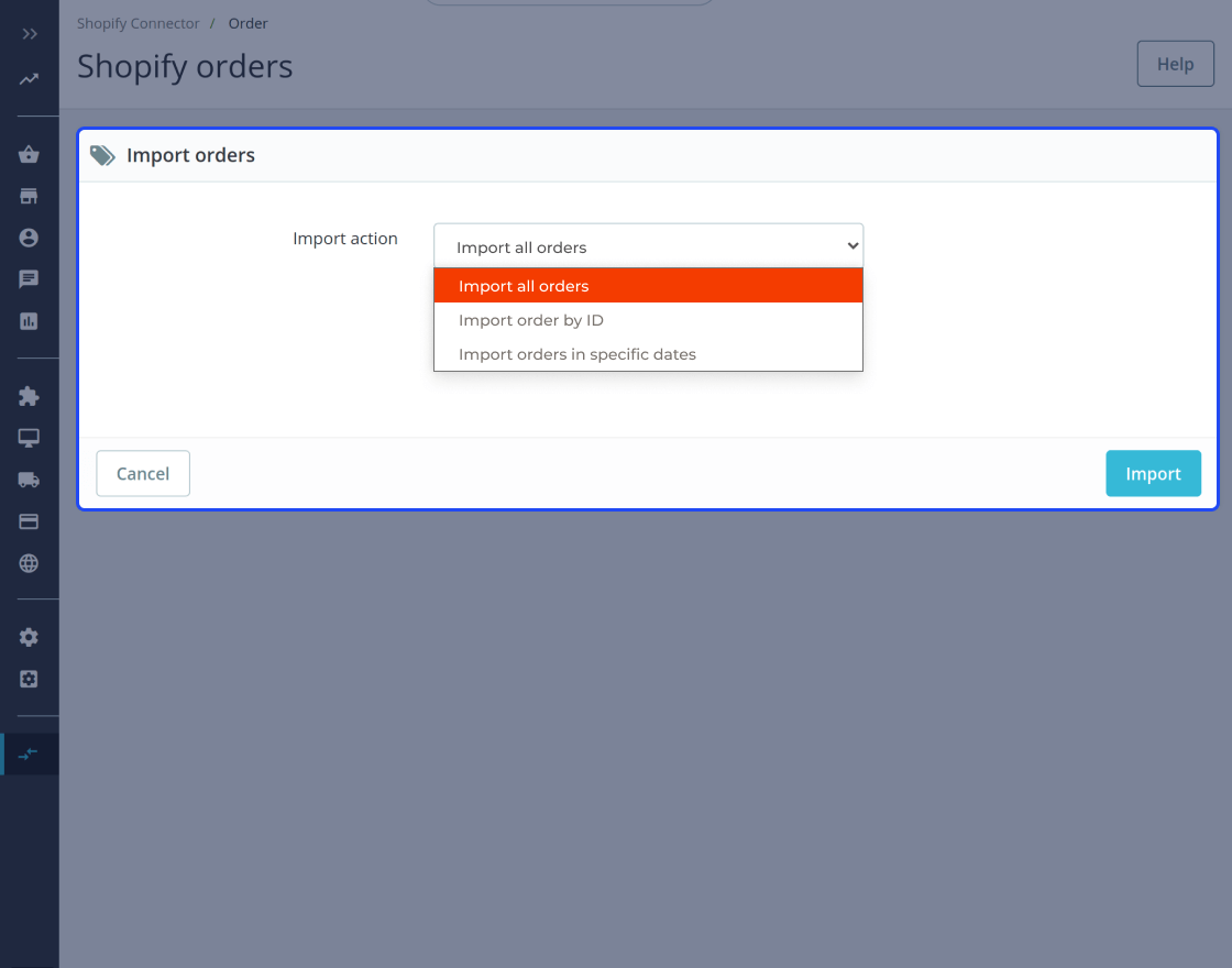 Prestashop Shopify Connector