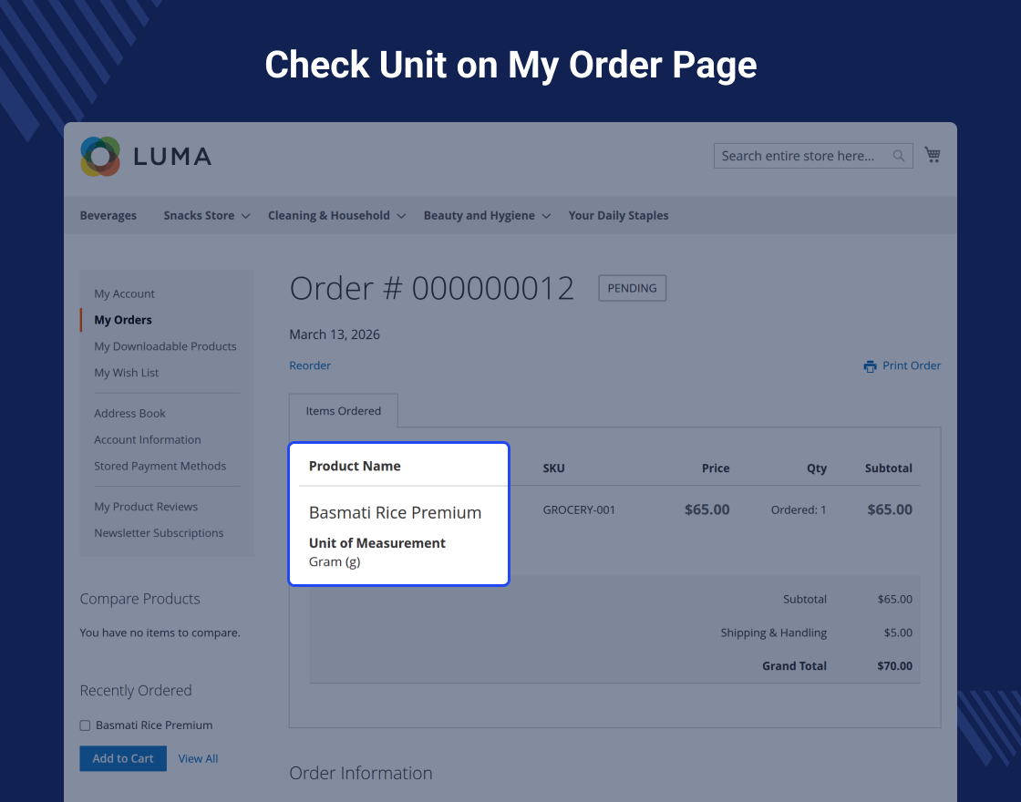 Magento 2 Unit of Measurement (UOM)