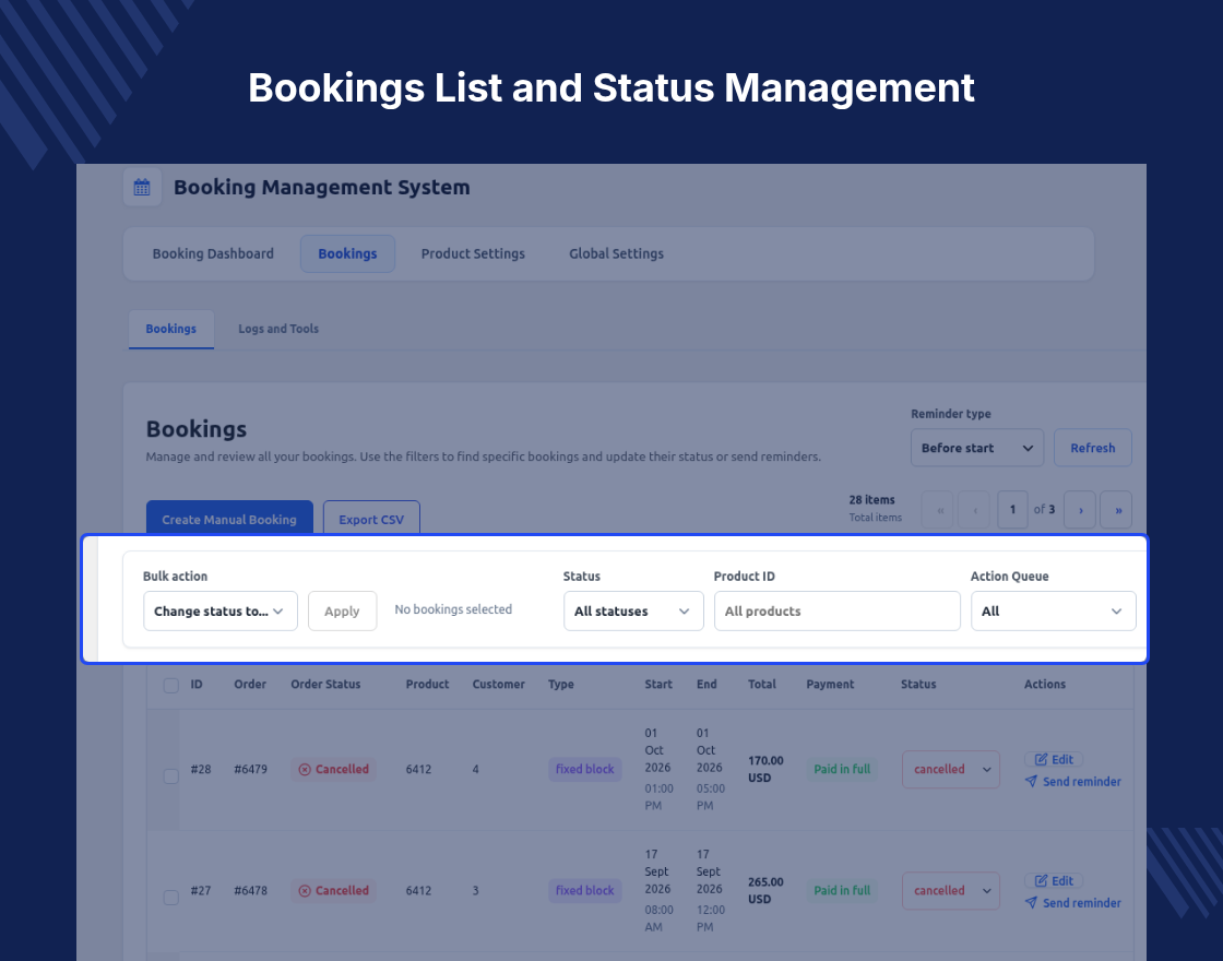 Booking and Reservation Plugin for WooCommerce