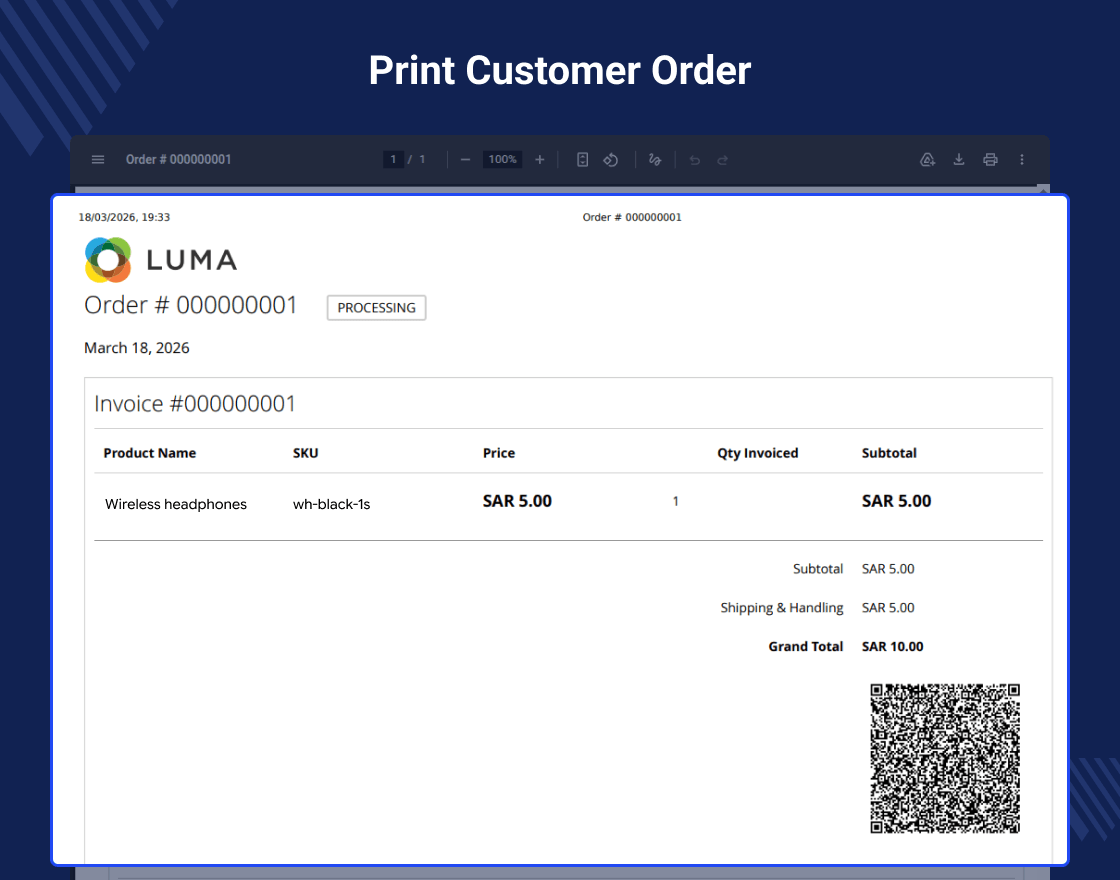 Magento 2 Zatca Invoice