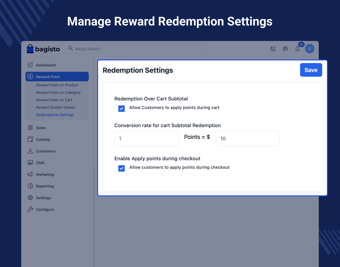Laravel eCommerce Reward Points