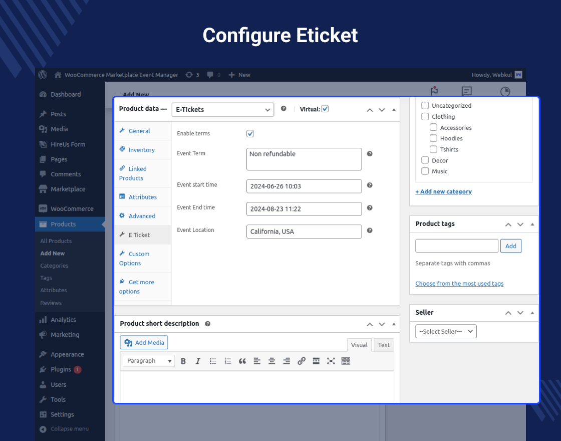Marketplace Event Manager for WooCommerce