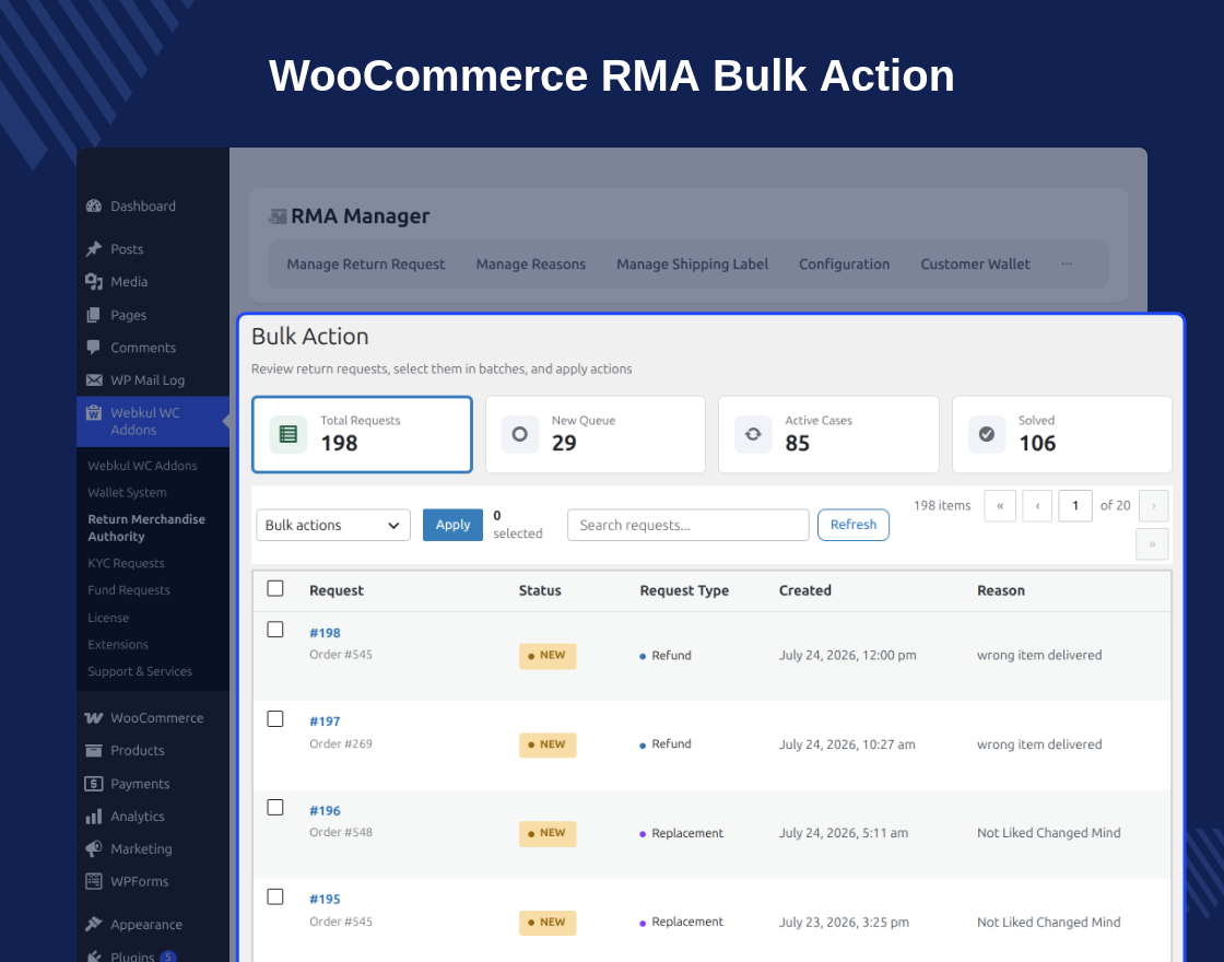 WooCommerce RMA Plugin