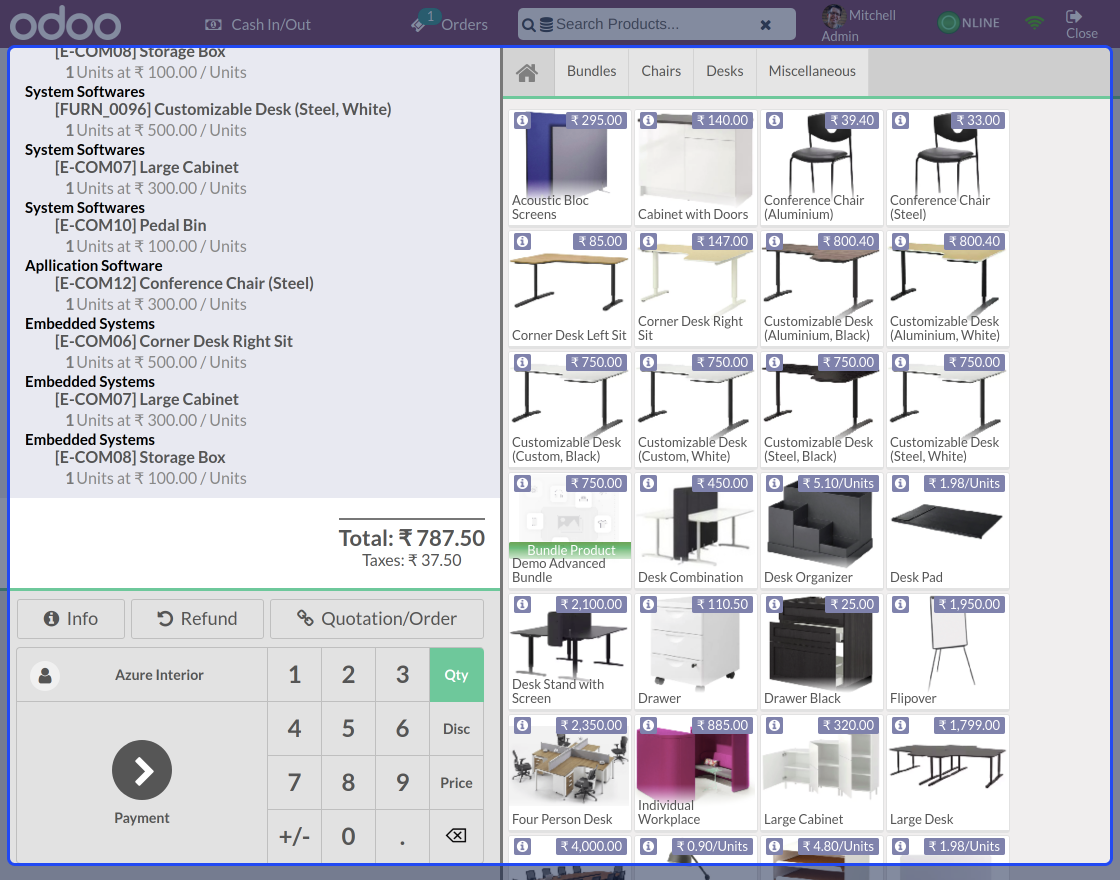 Odoo POS Advanced Bundle Product