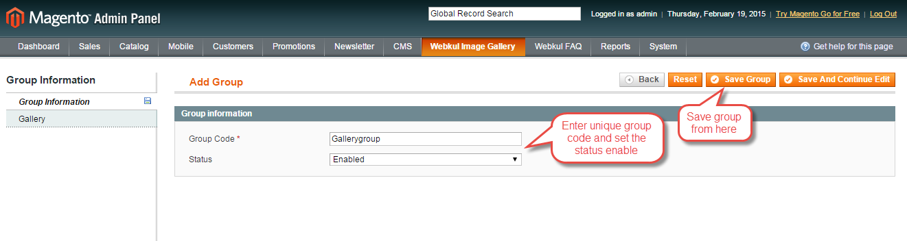 Magento (OpenMage) Image Gallery