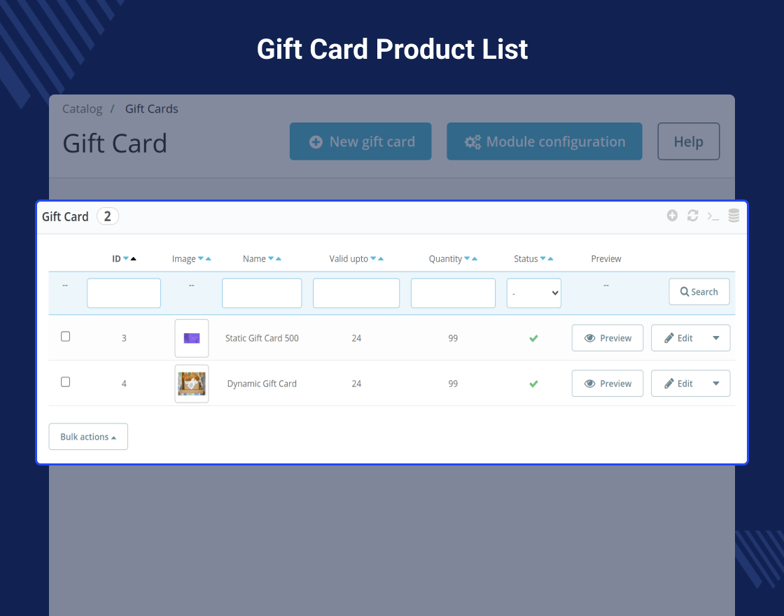 Prestashop Gift Card