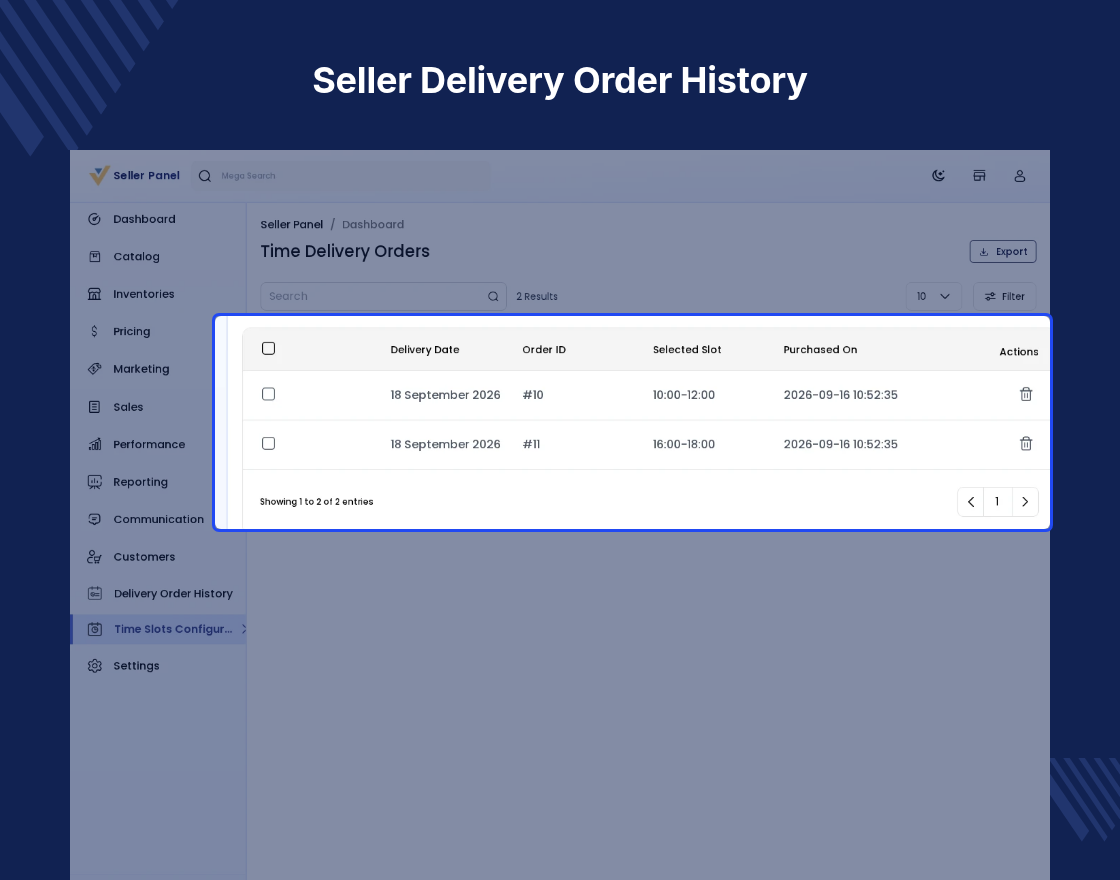 Bagisto Marketplace Delivery Time Slot SaaS