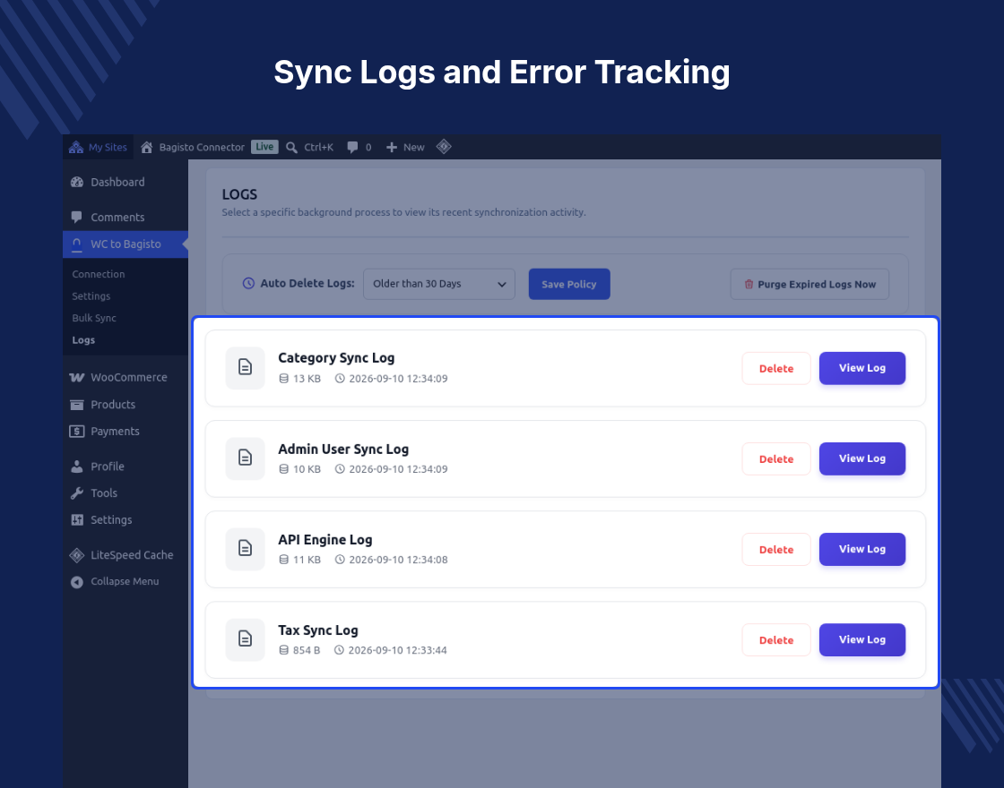 WooCommerce Bagisto Connector