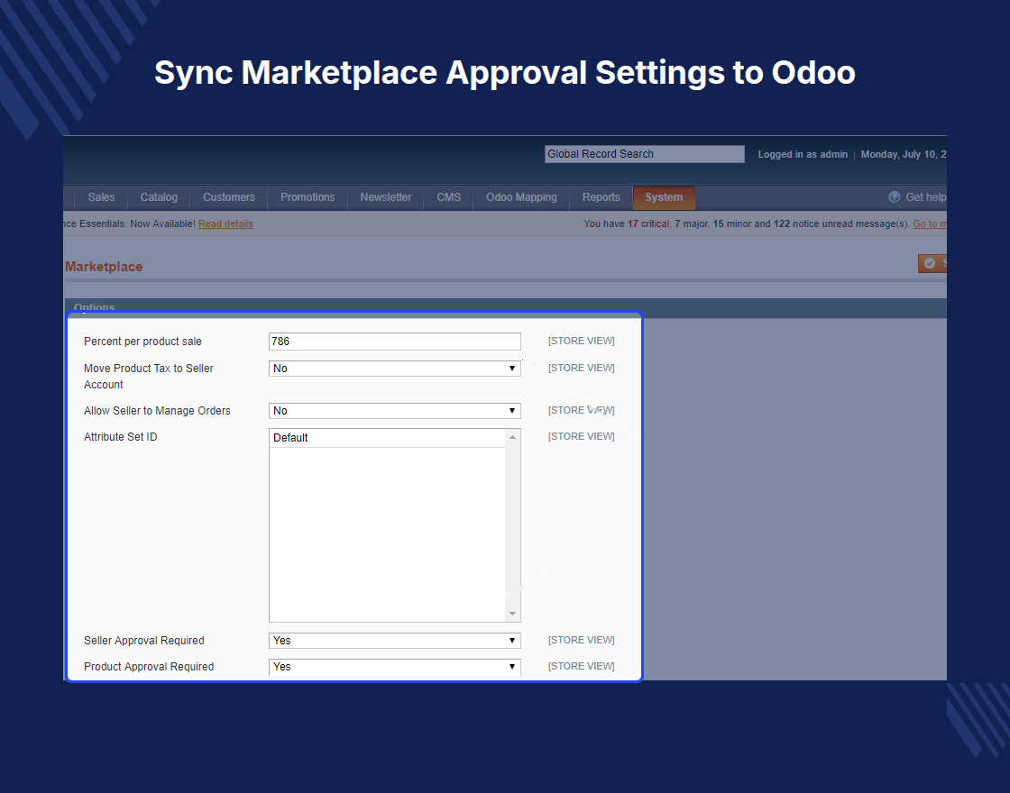 Multi Vendor Odoo Connector For Magento (OpenMage)