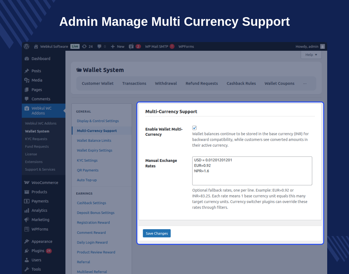 WooCommerce Wallet System