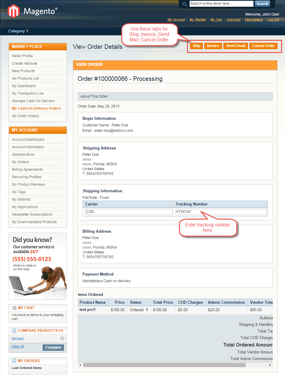 Magento (OpenMage) Marketplace Cash On Delivery