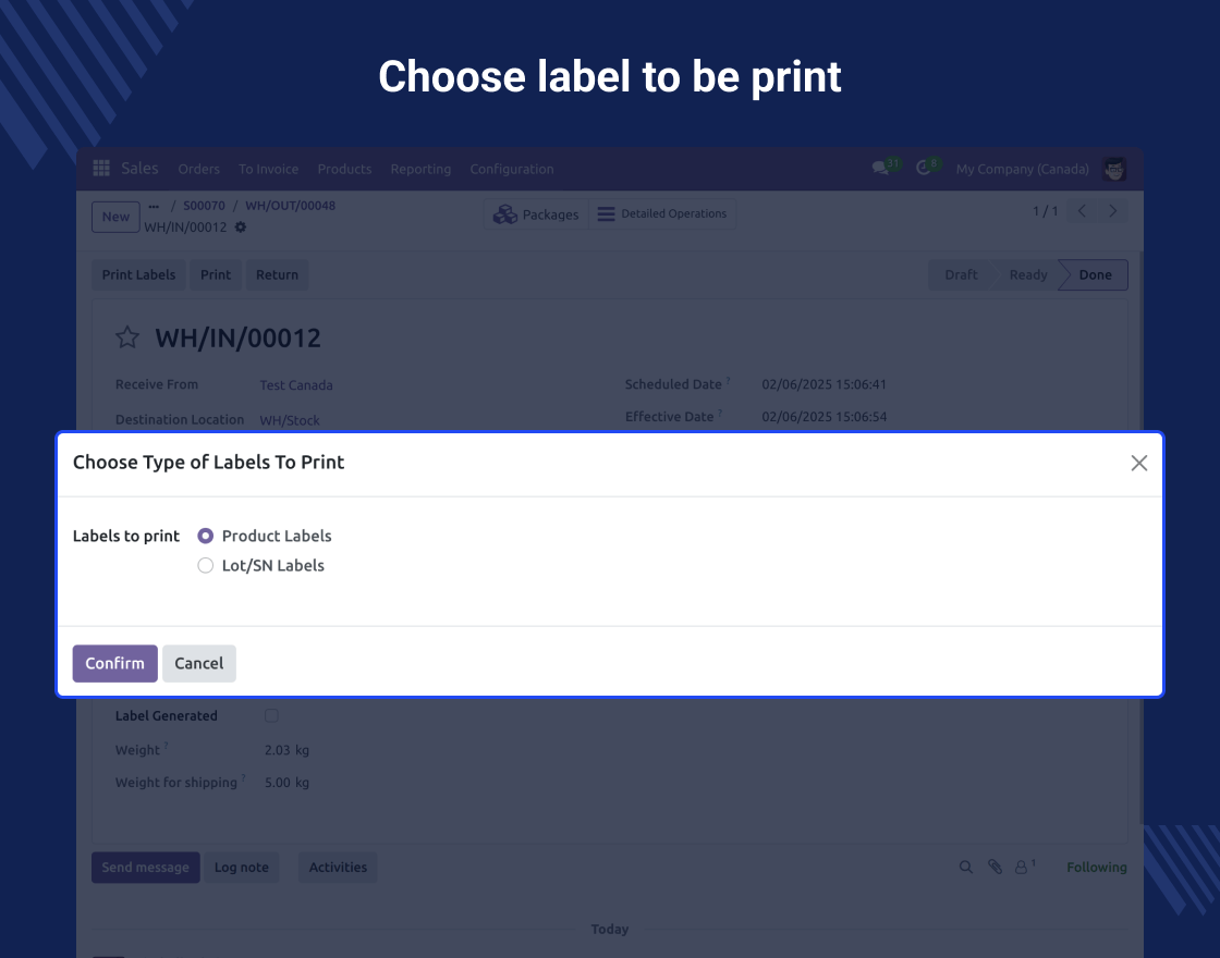 Odoo Purolator Shipping Integration